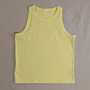 Gap Yellow and Pink Striped Ribbed Racerback Tank | EUC | Sz XL